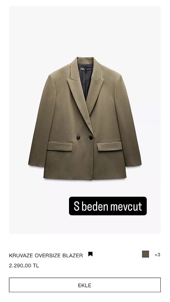 Zara blazer ceket