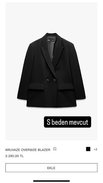 Zara blazer ceket