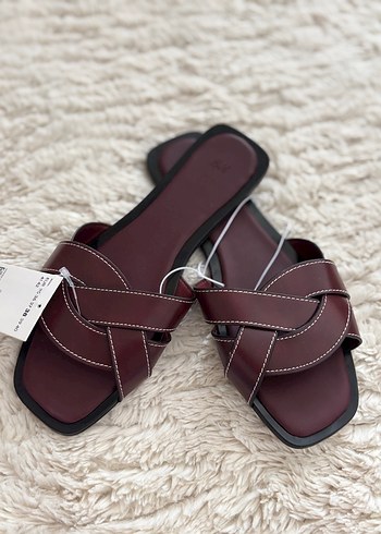 39 Beden bordo Renk H&M sandalet