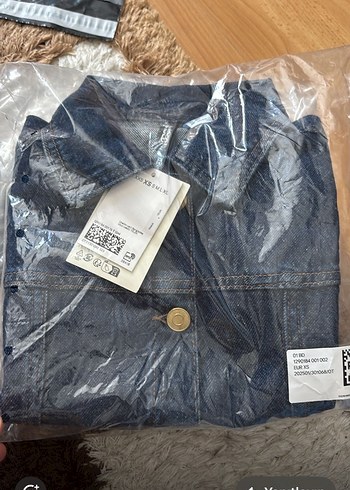 Düğmeli Mavi Kadın Denim Ceket