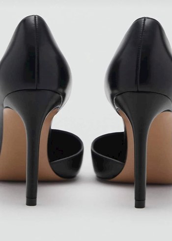 37 Beden siyah Renk Mango asimetrik topuklu Stiletto