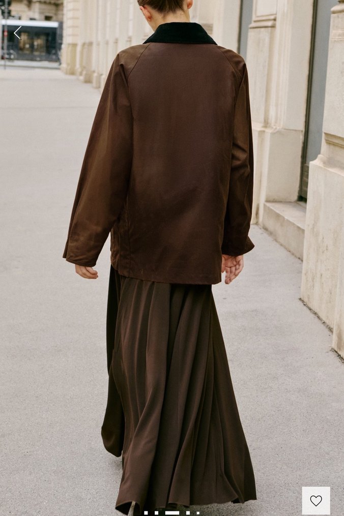 Mango mum görünümlü kadife yakalı parka - Görsel 3