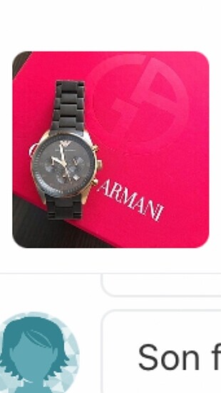 Armani saat pil değişimi ve kordonunda soyulmalar vardır bilgini