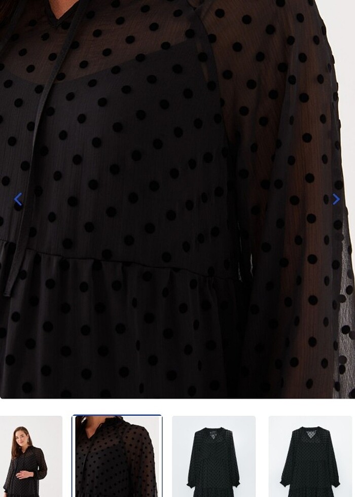 Yepyeni Siyah Hamile elbisesi  - Görsel 3