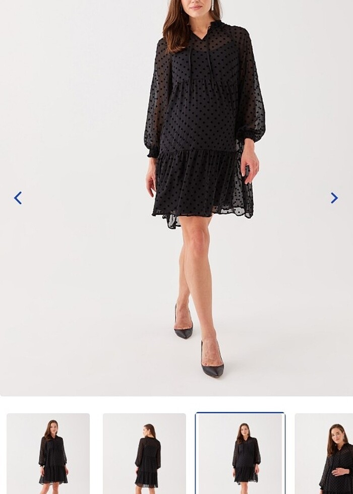 Yepyeni Siyah Hamile elbisesi  - Görsel 4