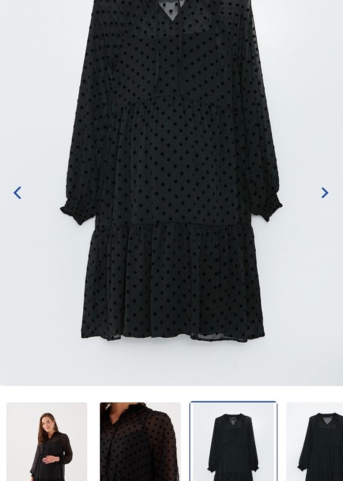 Yepyeni Siyah Hamile elbisesi  - Görsel 5