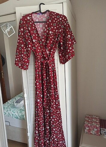 Yazlık Maxi Boy Elbise  - Görsel 3