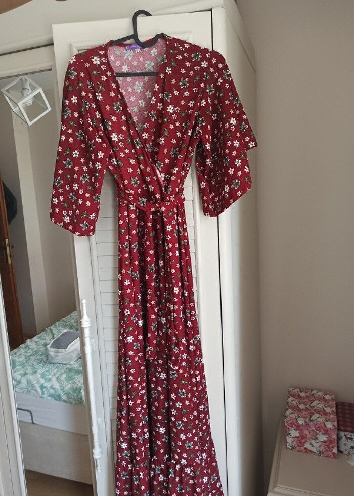 Yazlık Maxi Boy Elbise  - Görsel 3