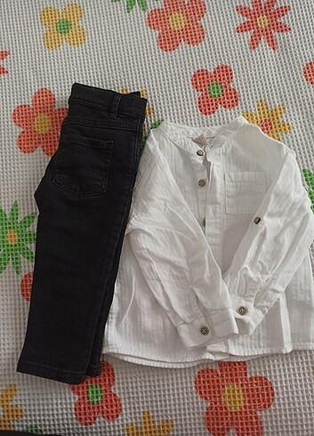 Erkek Bebek Gömlek Pantolon Takım  - Görsel 8