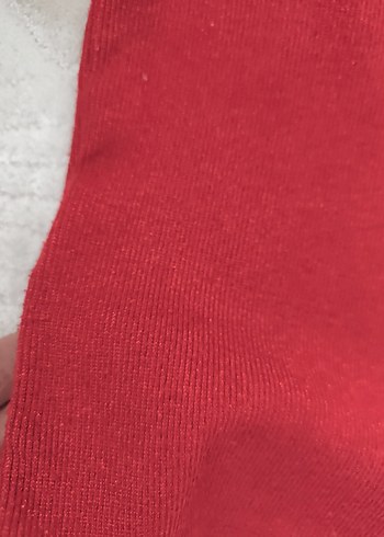 4 Yaş Beden kırmızı Renk Kız Çocuk Kırmızı Fırfırlı Sweatshirt