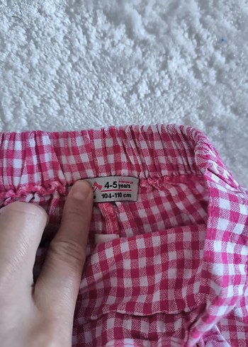 Kız Çocuk Renkli Kareli Fırfırlı Şort etek - Görsel 4