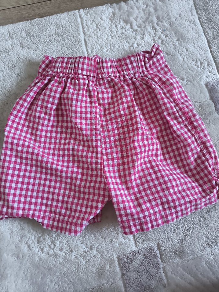 Kız Çocuk Renkli Kareli Fırfırlı Şort etek - Görsel 2