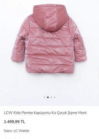 LC Waikiki LCW Kids Pembe Kapüşonlu Kız Mont
