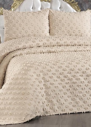 Gri ponpon yatak örtüsü 
renk belirdin - Görsel 5