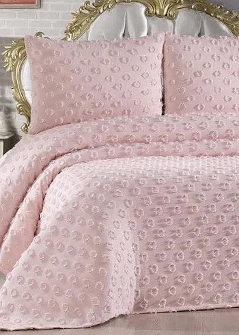 Gri ponpon yatak örtüsü 
renk belirdin - Görsel 4