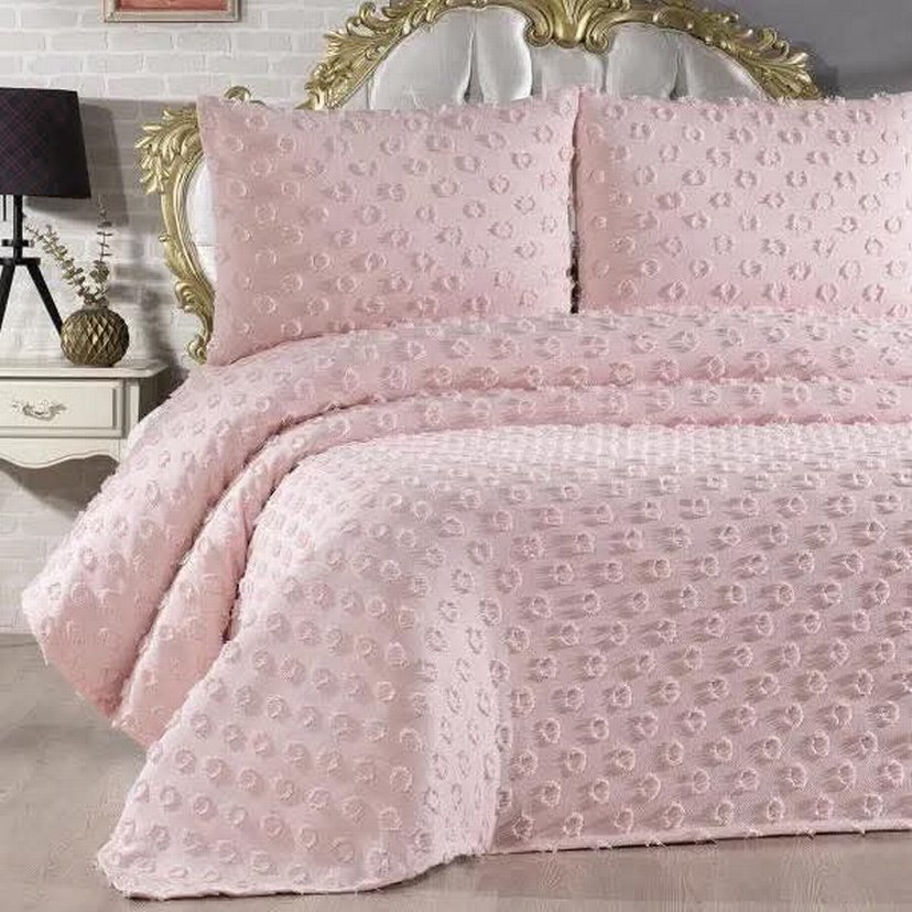 Gri ponpon yatak örtüsü 
renk belirdin - Görsel 4