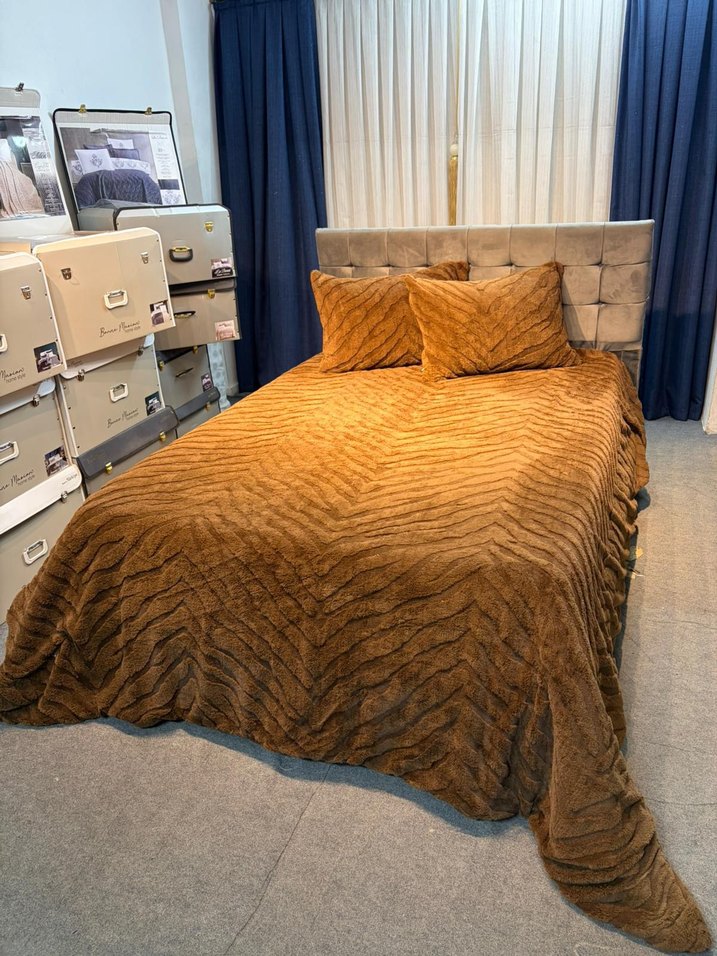    MERİNOS Fashion ÇİFT ve TEK KİŞİLİK KabartmalıBATTANIYE - Görsel 4