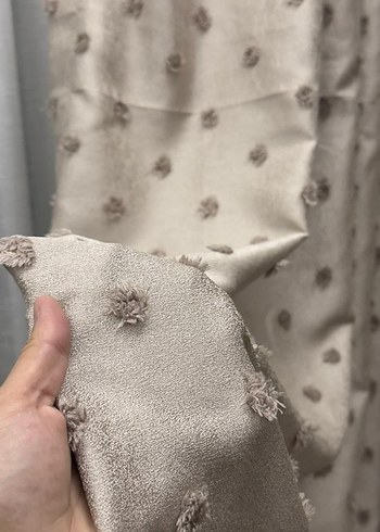 Gri Nakışlı Beyaz Modern Perde - Görsel 12