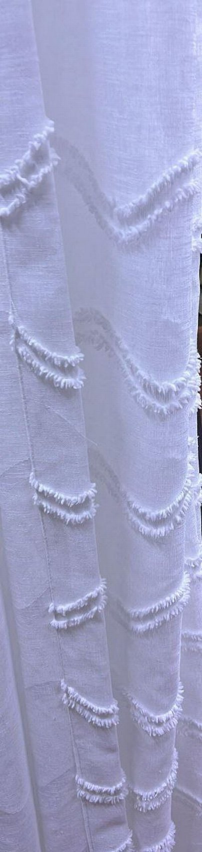 Gri Nakışlı Beyaz Modern Perde - Görsel 3