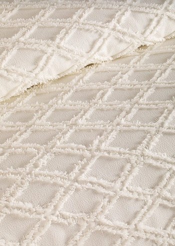 Beyaz Bohem Tarzı Desensiz Kahvaltı Tepsisi - Görsel 2