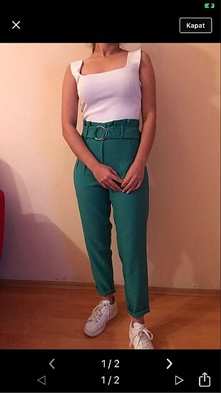 Yeşil havuç pantolon