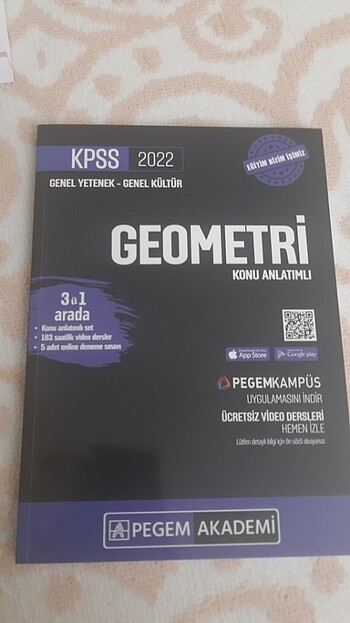 Kpss genel yetenek geometri konu anlatımı pagem yayınları 