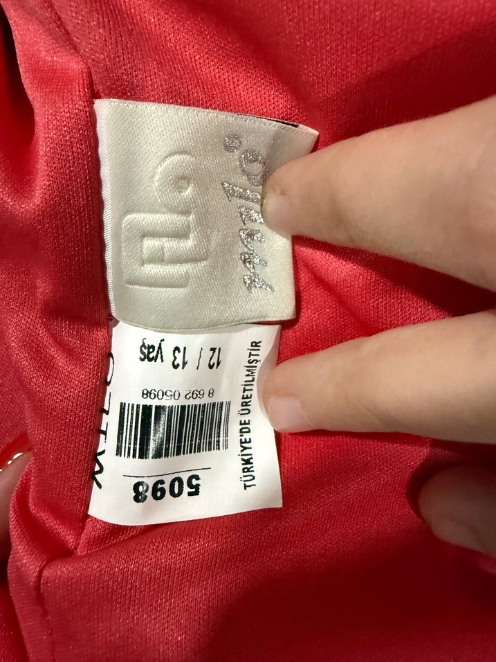 Kırmızı Straplez Fırfırlı Midi Abiye Elbise - Görsel 4