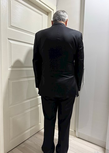 W collection Düğmeli Siyah Erkek Takım Elbise - Görsel 4