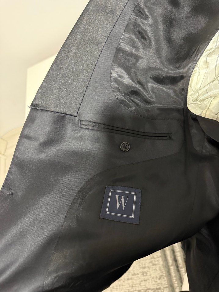 W collection Düğmeli Siyah Erkek Takım Elbise - Görsel 5