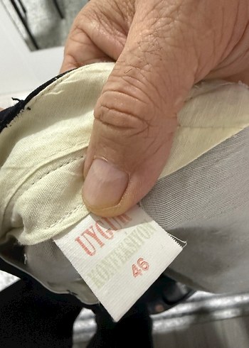 Kemerli Erkek Lacivert Ofis Pantolonu - Görsel 3