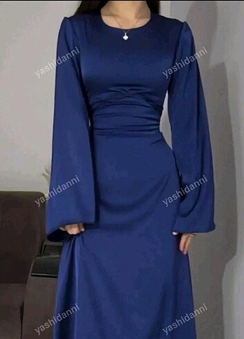 Sheinside Saten görünümlü abiye elbise 