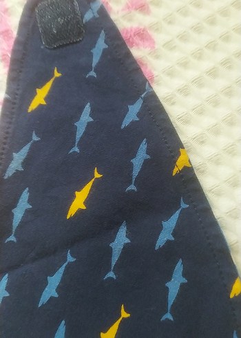 Renkli Baskılı Bebek Önlüğü flor önlük sıfır hiç kullanılmamış - Görsel 2