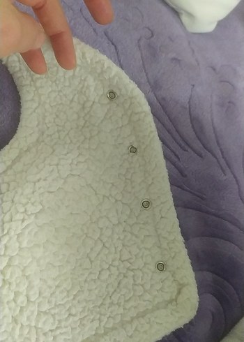 Kız Çocuk Beyaz Nakışlı Triko Yelek yelek 2aya uygun - Görsel 7