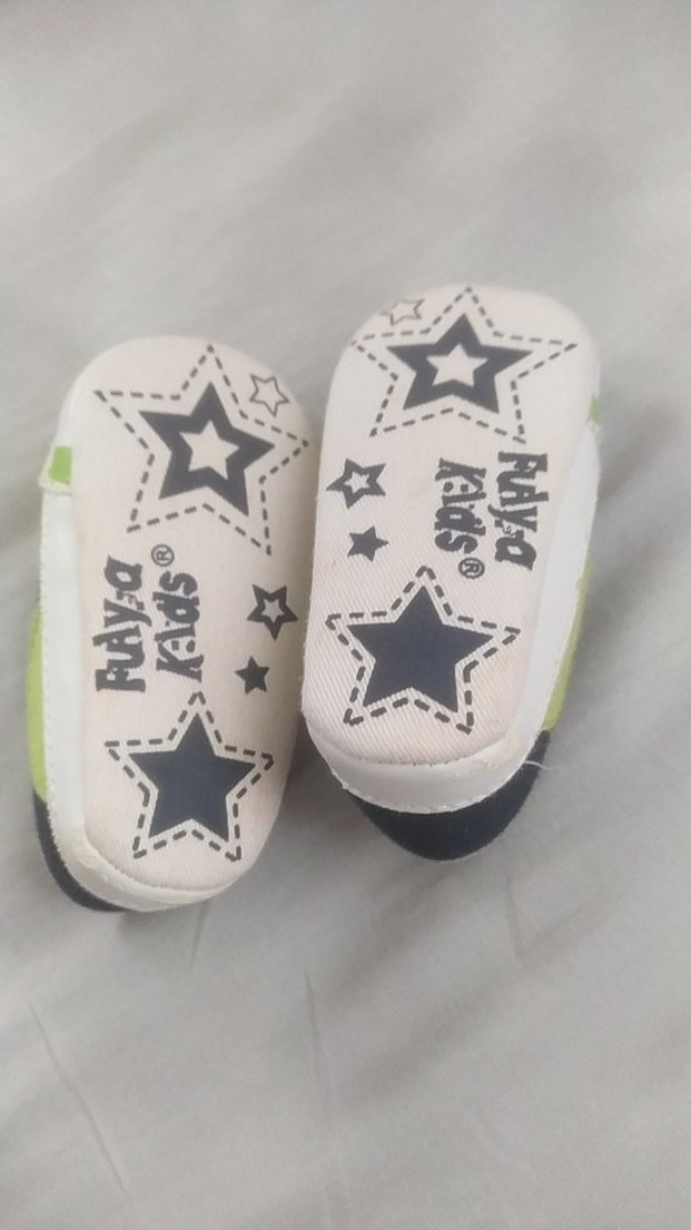 Gri Erkek Bebek İlk Adım Ayakkabısı Velcro - Görsel 4