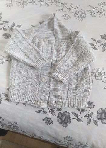 Gri Bohem Örgü erkek Hırka - Görsel 3