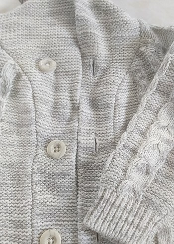 Gri Bohem Örgü erkek Hırka - Görsel 5