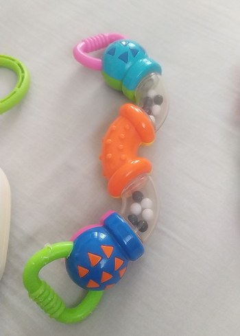 Renkli Diş Kaşıyıcı ve Çıngırak Seti bebek için uyumlu - Görsel 6