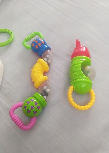 Renkli Diş Kaşıyıcı ve Çıngırak Seti bebek için uyumlu - Görsel 9