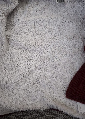 Bordo Nakışlı Kız Çocuk Triko Hırka - Görsel 7