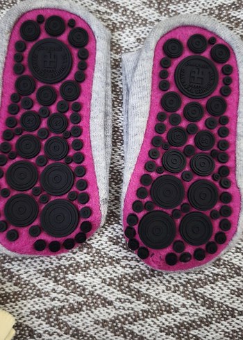 Gri Desenli çocuk penye çorap - Görsel 4