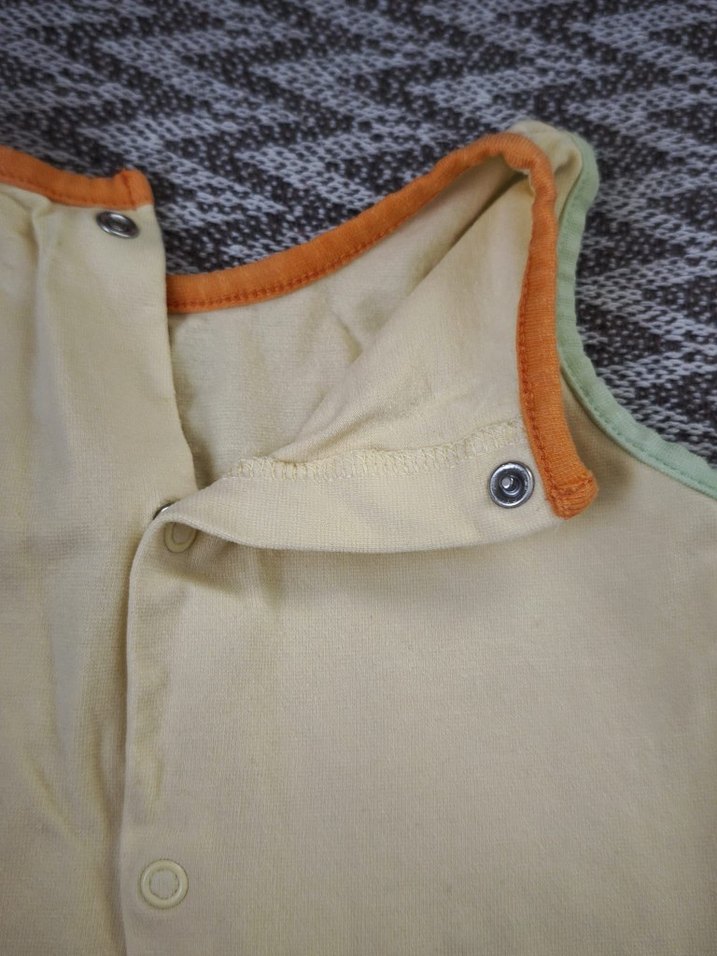 Sarı Kız Çocuk Düğmeli Kolsuz Yelek askılı penye - Görsel 4