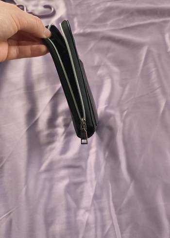 Siyah Parisian Desenli Fermuarlı Makyaj Çantası - Görsel 10