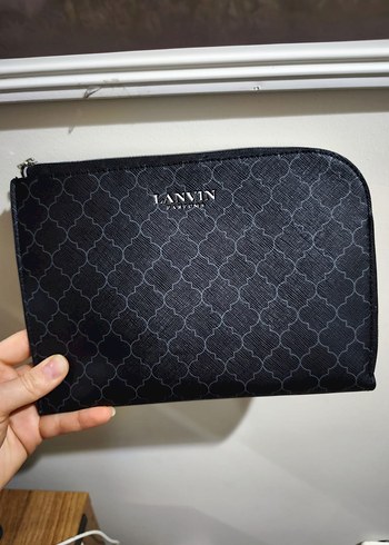 Lanvin Siyah Fermuarlı Makyaj Çantası - Görsel 2