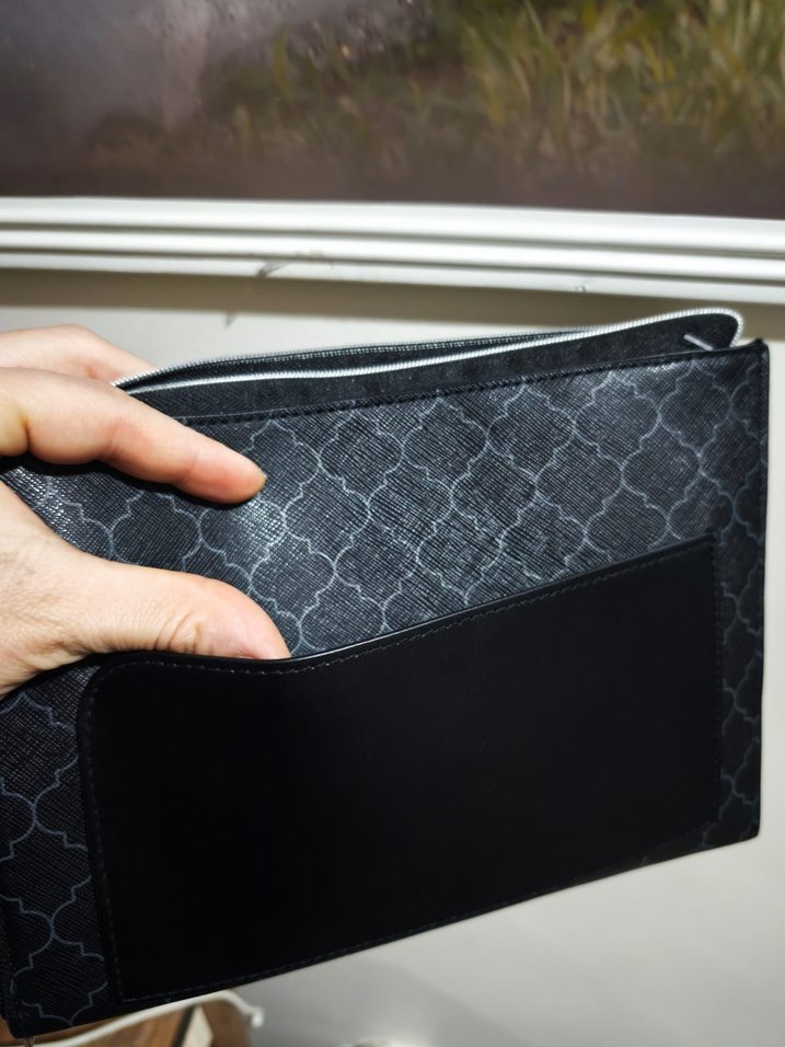 Lanvin Siyah Fermuarlı Makyaj Çantası - Görsel 5