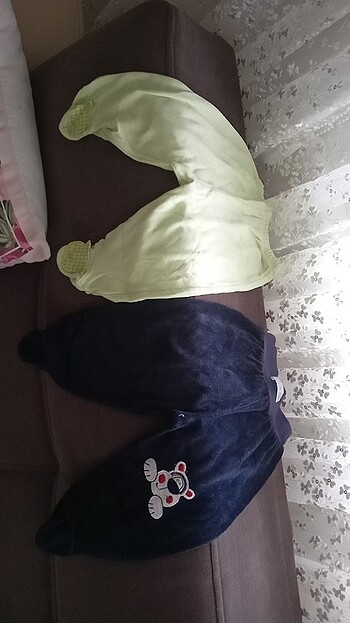 Ayaklı pijama erkek bebek penye kadife 
