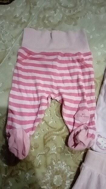 Yenidoğan Beden Kız bebek pijama ayaklı penye kadife yenidoğan 03aya uyumlu 