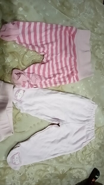 Yenidoğan Beden pembe Renk Kız bebek pijama ayaklı penye kadife yenidoğan 03aya uyumlu 