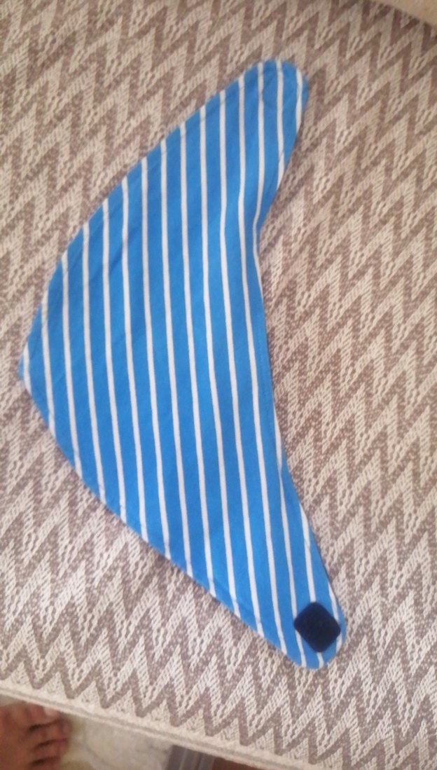 Lacivert Bebek Önlüğü Balık Desenli cirtli yakalık - Görsel 5