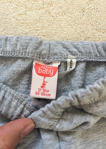 Kız Çocuk Gri Dantelli Baskılı Tayt - Görsel 2