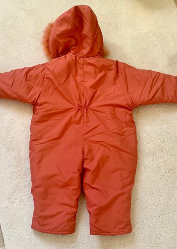 Kız Bebek Renkli Kürklü Kış Tulumu - Görsel 3